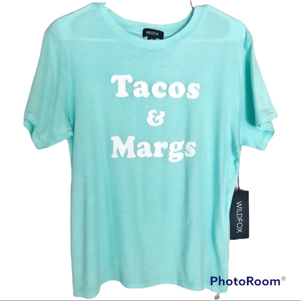 WILDFOX Tacos & Margs Cotton Tee NWT